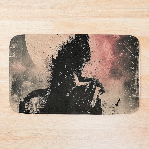 Item preview, Dragon and the Moon Pink 2 designed and sold by Kobi-PrintVibes.