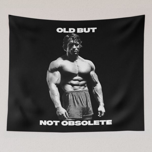 Item preview, Arnold schwarzenegger, Old But Not Obsolete Arnold. schwarzenegger Fan art designed and sold by HuzaifaNaveedh.