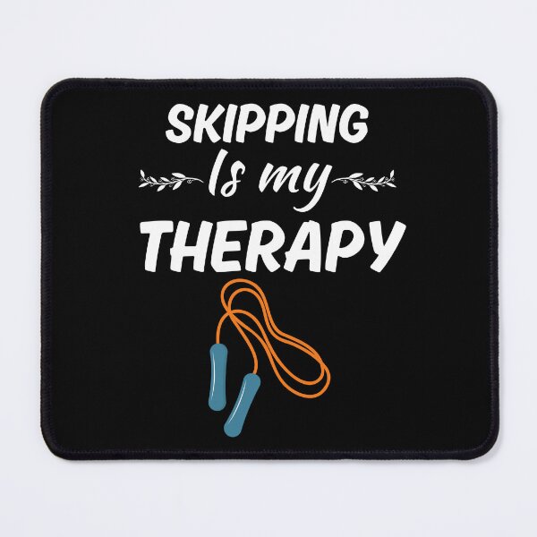 Item preview, Skipping is my therapy, skipping rope or rope jumping quote designed and sold by NBSStore.