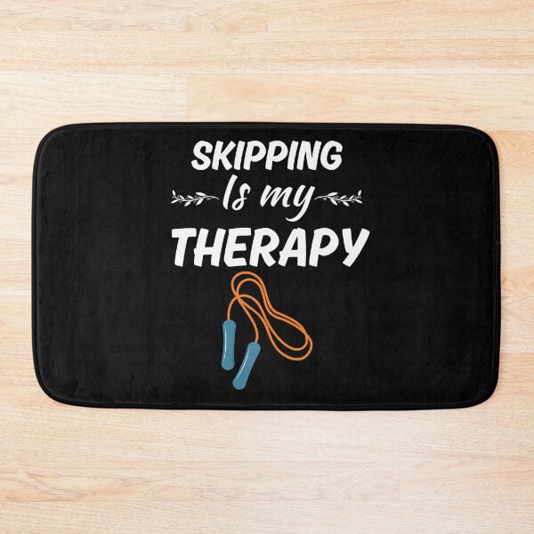 Item preview, Skipping is my therapy, skipping rope or rope jumping quote designed and sold by NBSStore.