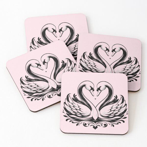 Item preview, Graceful Swan Silhouette, Valentine's Day designed and sold by Hibiskusmond.