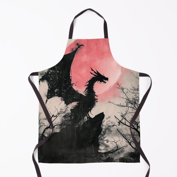 Item preview, Dragon and the Moon Pink designed and sold by Kobi-PrintVibes.