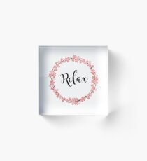 Cherry Relax Acrylic Block