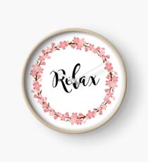 Cherry Relax Clock