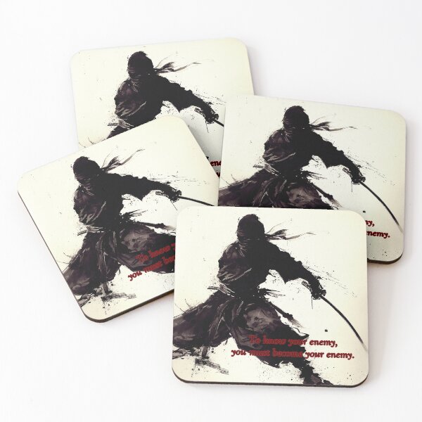 Item preview, Ninja in Ink with Quotes Enemy Classic Art designed and sold by redstar19.