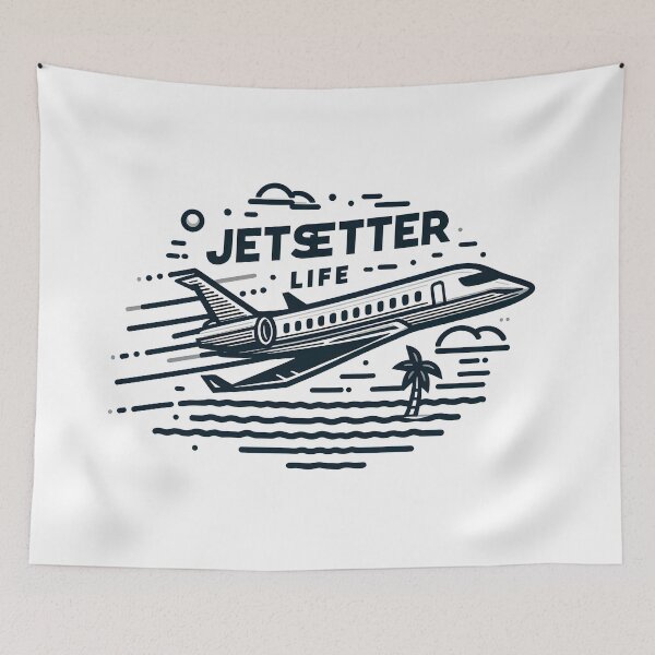 Item preview, Jet Plane: Jetsetter Life designed and sold by Dungeon-Depot.