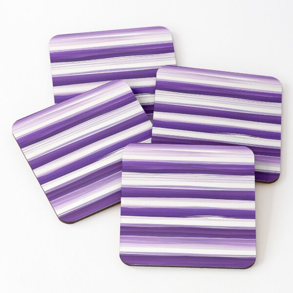 Item preview, Stripe - Violet Horizontal Line Stripes ; Pattern Line designed and sold by PatternInArt.