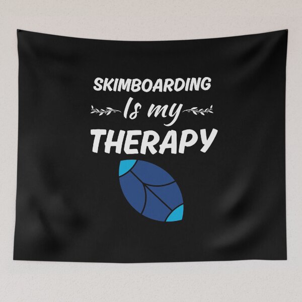 Item preview, Skimboarding is my therapy, funny skimboarders saying designed and sold by NBSStore.