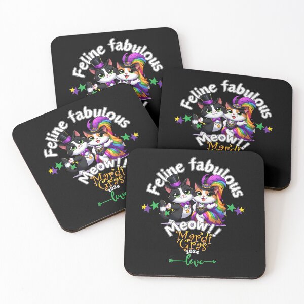 Item preview, Feline fabulous for Mardi Gras 2024 designed and sold by Fr0mtheMachine.