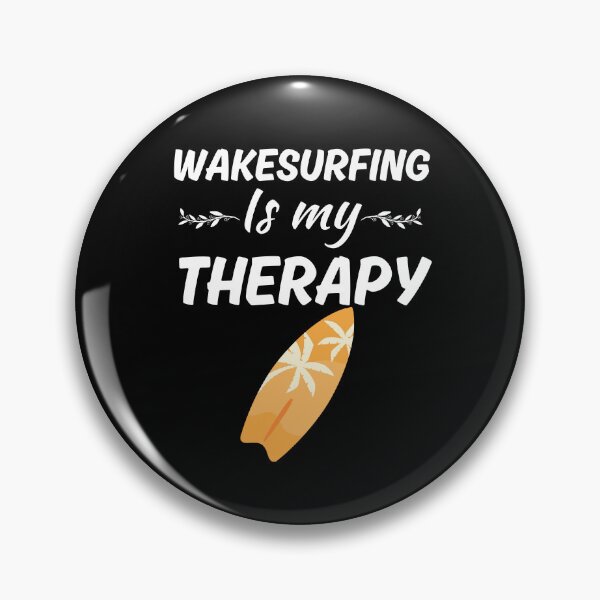 Item preview, Wake surfing is my therapy, funny wake surfer designed and sold by NBSStore.