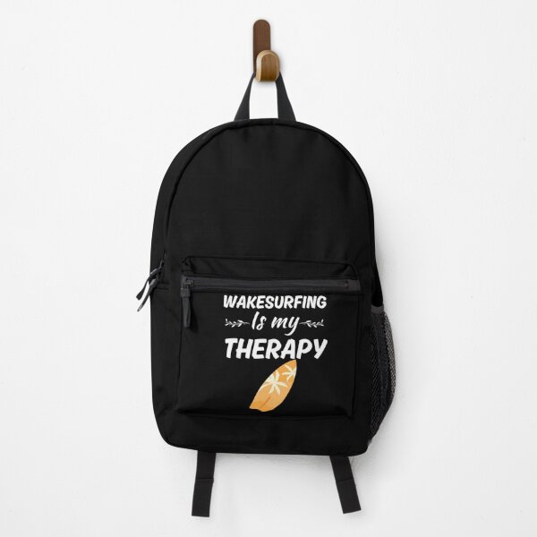 Item preview, Wake surfing is my therapy, funny wake surfer designed and sold by NBSStore.