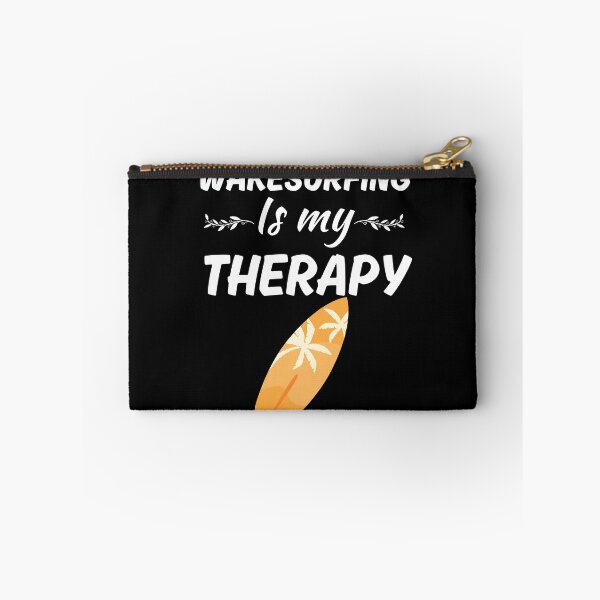 Item preview, Wake surfing is my therapy, funny wake surfer designed and sold by NBSStore.