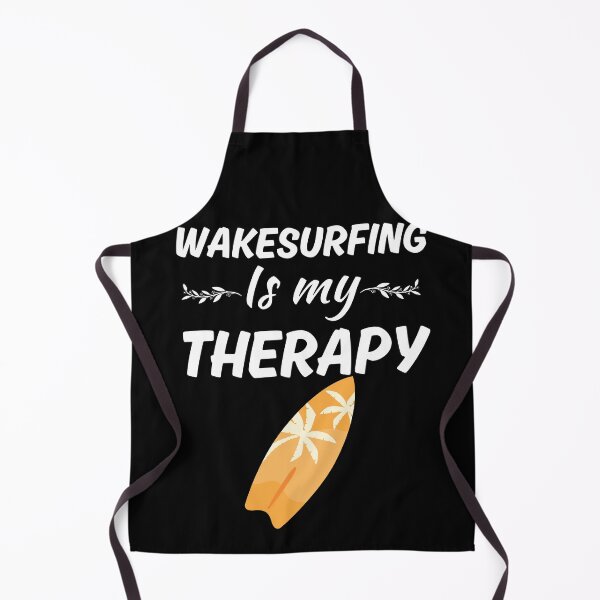 Item preview, Wake surfing is my therapy, funny wake surfer designed and sold by NBSStore.