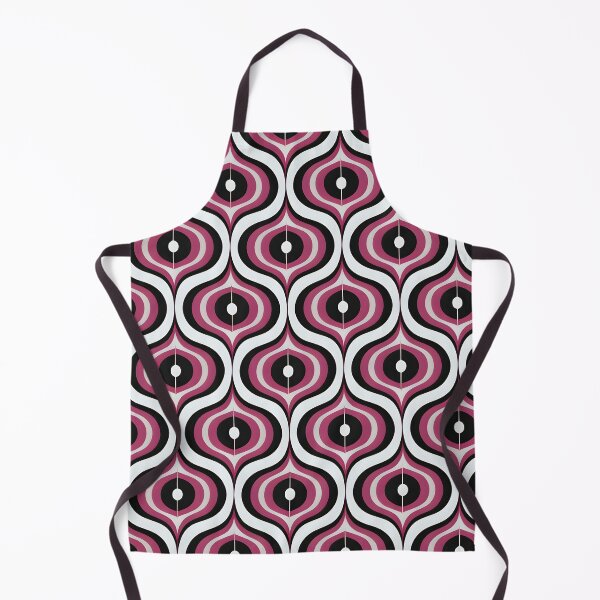 Item preview, Mid Century Modern Wavy Pattern  Berry  designed and sold by Prints and Lifestyle.