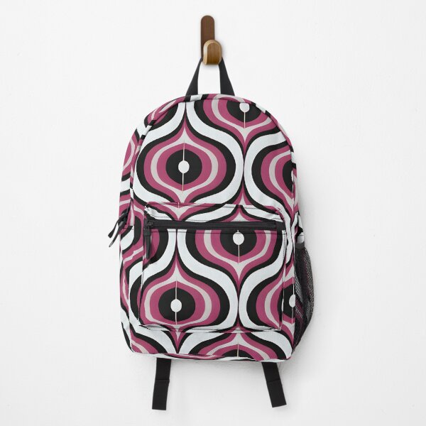Item preview, Mid Century Modern Wavy Pattern  Berry  designed and sold by Prints and Lifestyle.