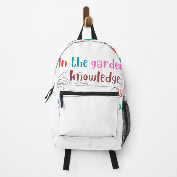 Item preview, In the garden of knowledge every book is a blooming flower designed and sold by ChicArtThreads.