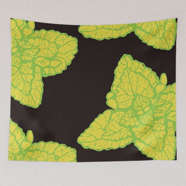 Item preview, Green Wild Flower in brown designed and sold by Creative Soul Art.
