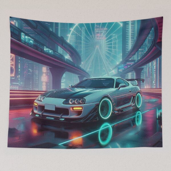 Artikelvorschau, Supra MK4 in Cyberpunk Neon City entworfen und verkauft von RCStoreUy.