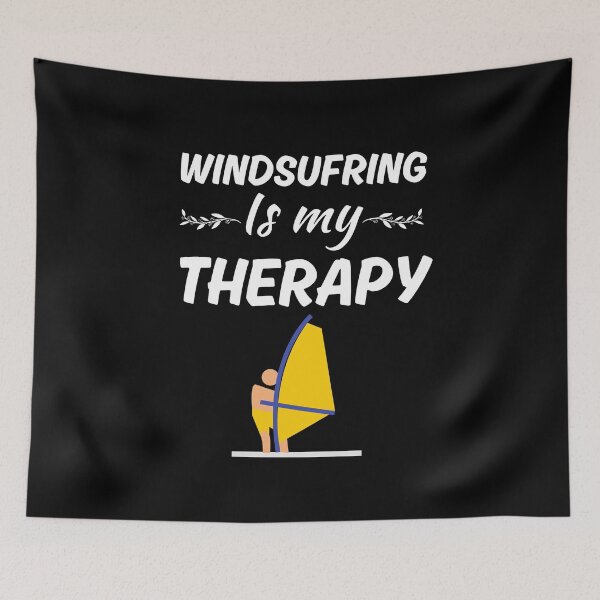 Item preview, Windsurfing is my therapy, funny windsurfing sport saying lover quote designed and sold by NBSStore.