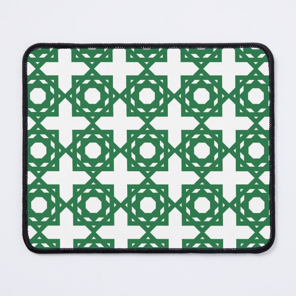 Item preview, Green Moorish Tile Pattern designed and sold by dottiedigitals.