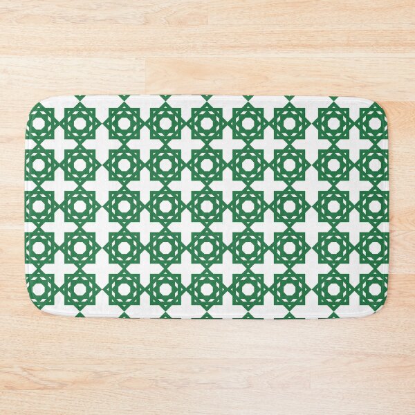 Item preview, Green Moorish Tile Pattern designed and sold by dottiedigitals.