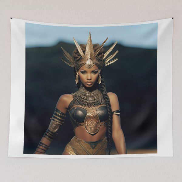 Item preview, Afro Warrior, defender of ancestral roots designed and sold by My Aspian.