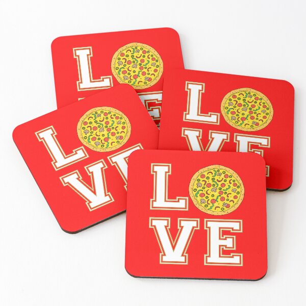 Item preview, Love Pizza Typographic designed and sold by HotHibiscus.