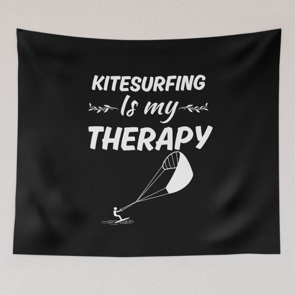 Item preview, Kitesurfing is my therapy, funny kitesurfing sport fan saying designed and sold by NBSStore.