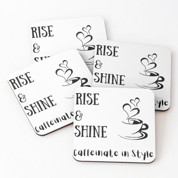 Item preview, Rise & Shine, Caffeinate in Style designed and sold by RoamRipple.