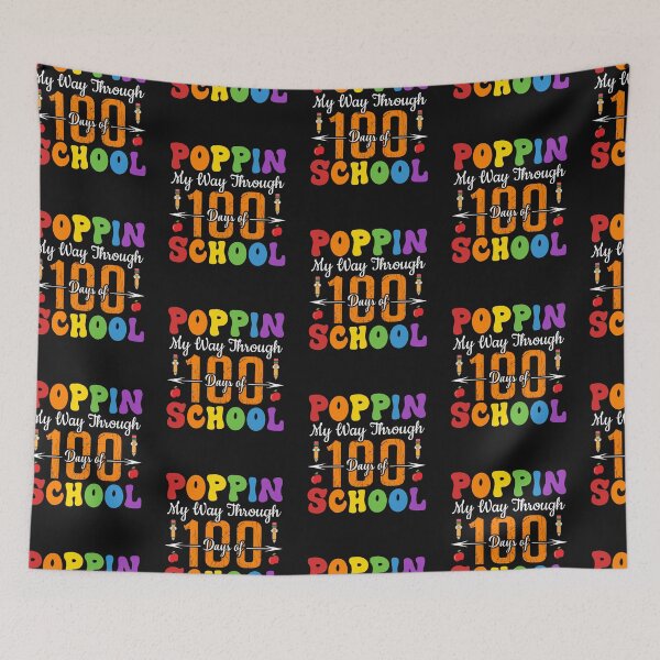Item preview, Poppin my way through 100 days of school designed and sold by marfanna.