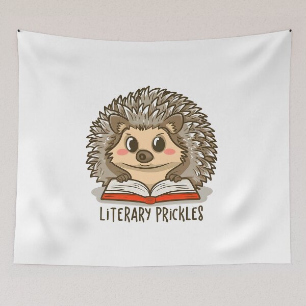 Item preview, Bookworm Hedgehog: Literary Prickles designed and sold by Dungeon-Depot.