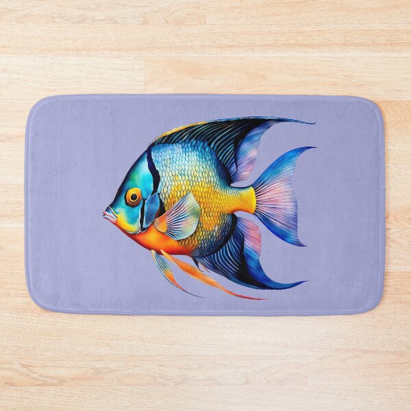 Item preview, Colorful Watercolor Angelfish designed and sold by anyasevchenko.