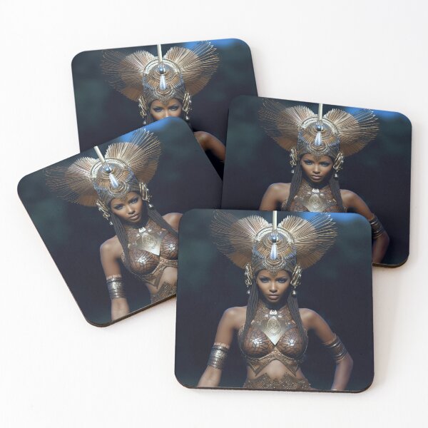 Item preview, Afro Warrior, defender of ancestral roots designed and sold by My Aspian.