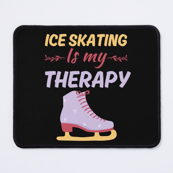 Item preview, Ice skating is my therapy, funny ice skater sport fan sayings designed and sold by NBSStore.