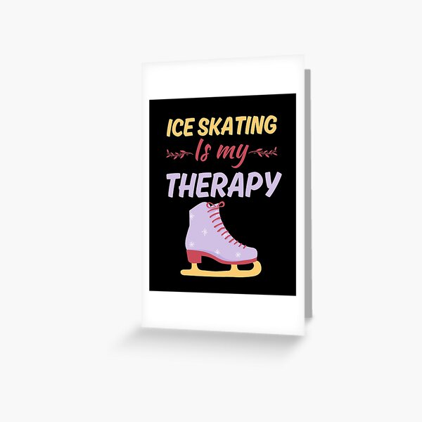 Ice Skating Greeting Cards for Sale