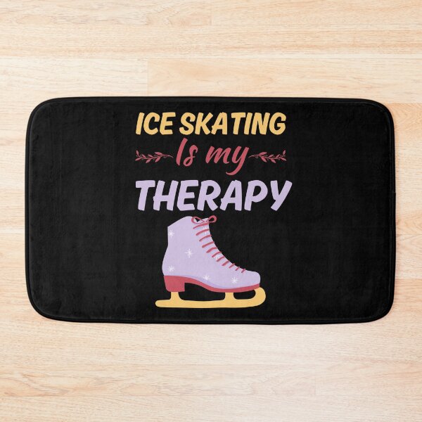 Item preview, Ice skating is my therapy, funny ice skater sport fan sayings designed and sold by NBSStore.