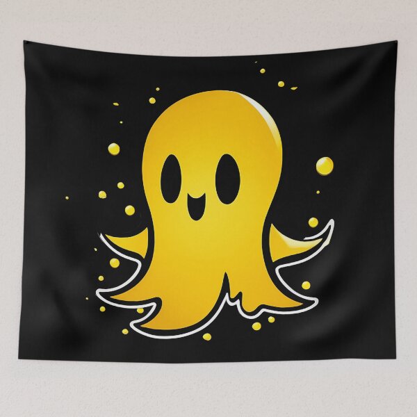 Item preview, Yellow Ghost on your Screen: Transform your Digital Experience designed and sold by Artedig.