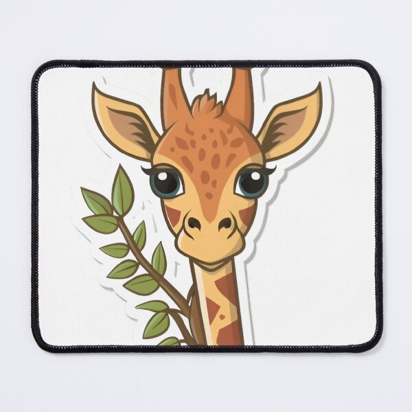 Item preview, Giraffe With Leaves designed and sold by luckyanimechann.