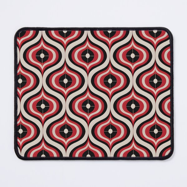 Item preview, Mid Century Modern Wavy Pattern Pattern Red designed and sold by Prints and Lifestyle.