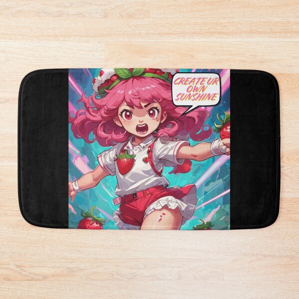 Item preview, Cute Angry Strawberry Cartoon Character "Create Ur Own Sunshine" designed and sold by NeutrinoJem.