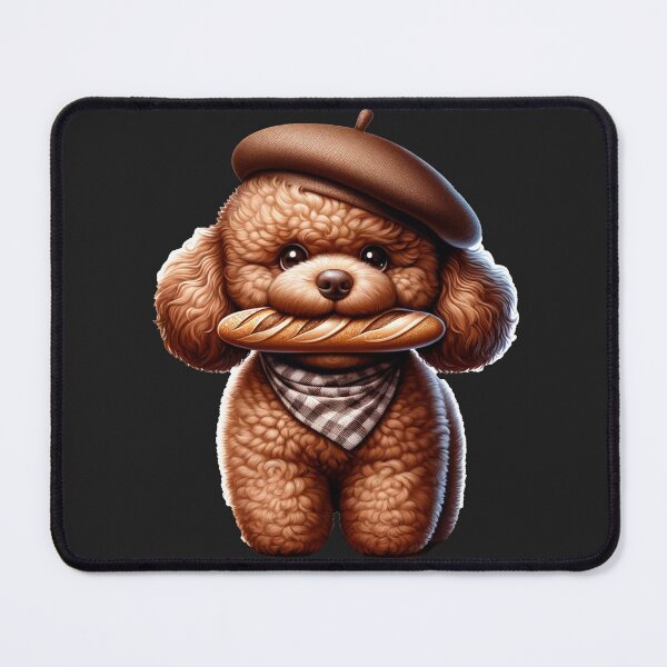 Item preview, French Poodle Wearing A Beret designed and sold by toypoodlemom.