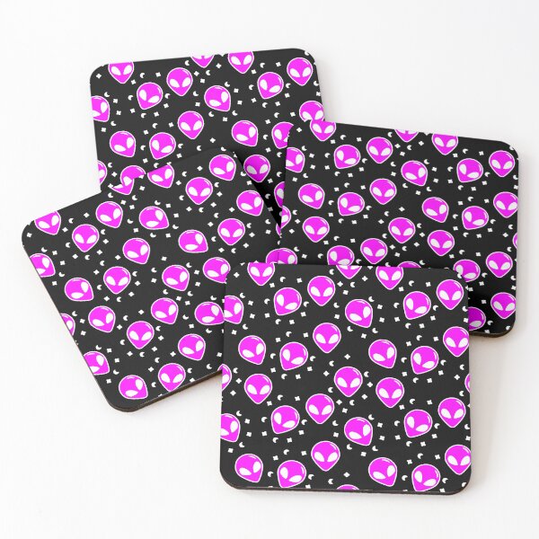 Item preview, Purple Alien faces designed and sold by dottiedigitals.