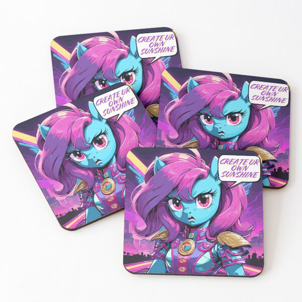 Item preview, Cartoon Cute Angry Pony "Create Ur Own Sunshine"  designed and sold by NeutrinoJem.