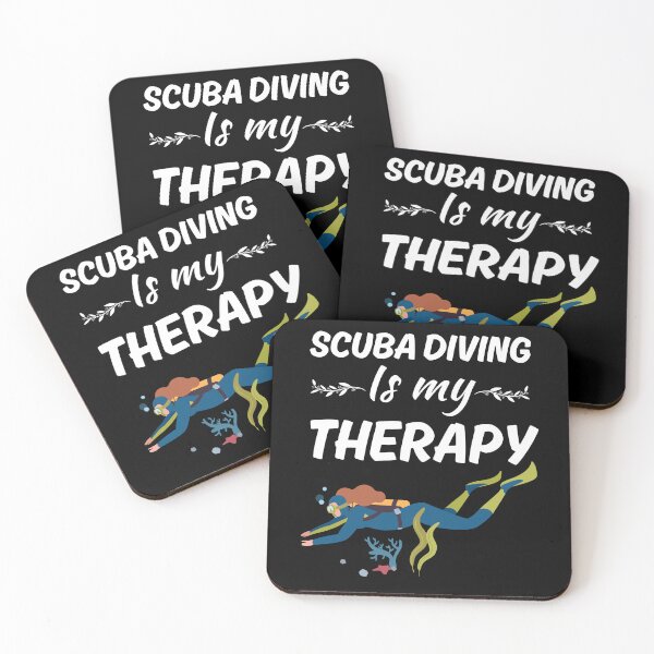 Item preview, Scuba diving is my therapy, funny scuba diving sport, scuba diver vacation travel designed and sold by NBSStore.