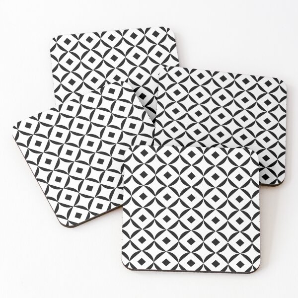 Item preview, monochrome geometric pattern designed and sold by dottiedigitals.