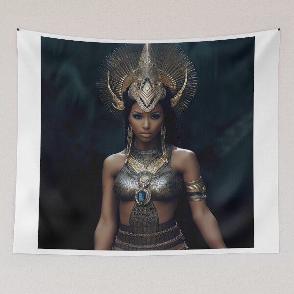 Item preview, Afro Warrior, defender of ancestral roots designed and sold by My Aspian.