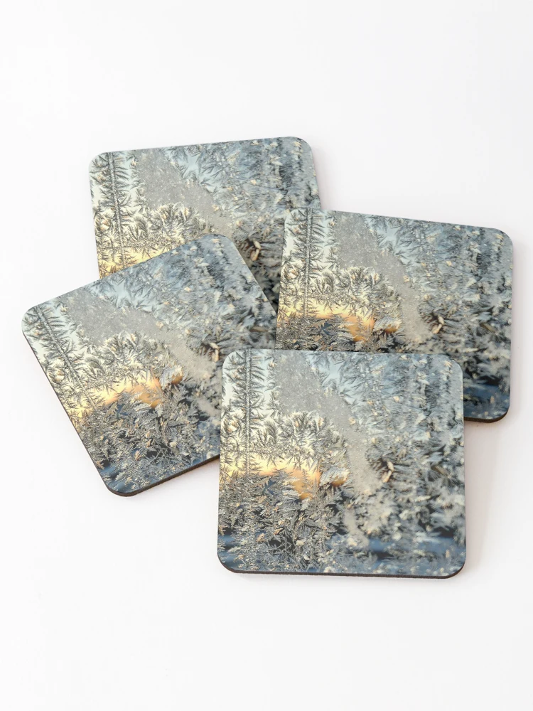 Thumbnail 1 of 5, Coasters (Set of 4), Frozen designed and sold by OutJsWindow.