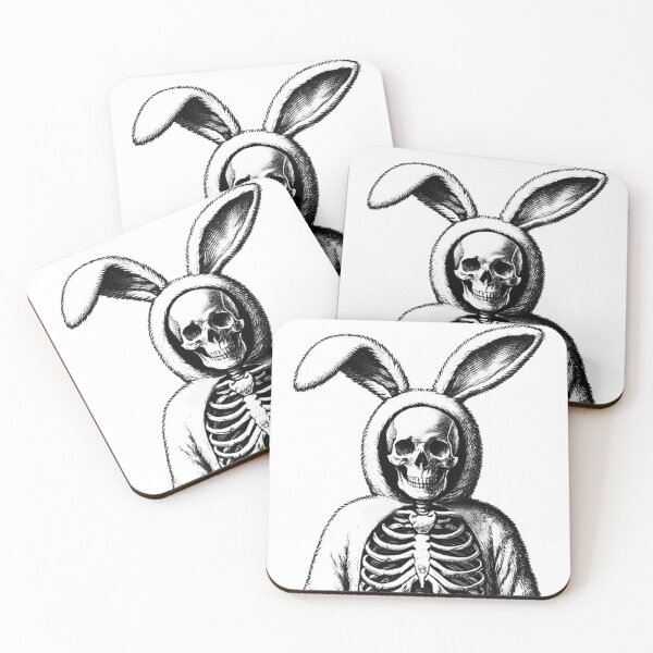 Item preview, Skeleton in a bunnysuit designed and sold by Grav1n.