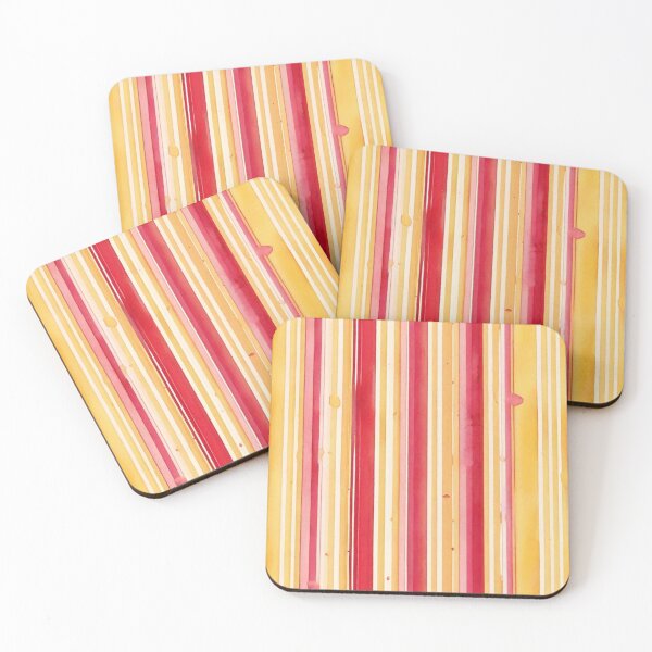 Item preview,  Stripe - Red and Yellow Horizontal Line Stripes ; Pattern Line designed and sold by PatternInArt.