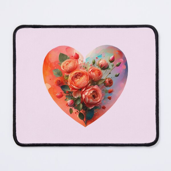 Artikelvorschau, Blühendes Herz: Ein Gemälde zum Valentinstag entworfen und verkauft von Delemore Art.